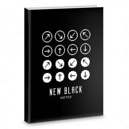 Планинг полудатированный, Канц-Эксмо, швейно клеевой переплет, 48 л., "New Black. Дизайн 3" фото 1