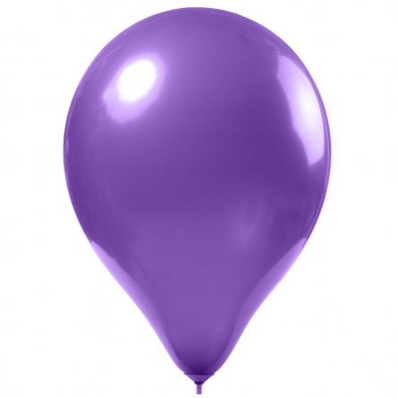 Шар воздушный металлик №12, фиолетовый, 100шт/уп фото 1