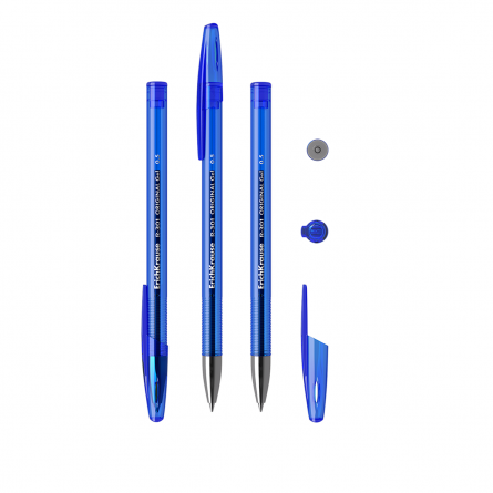 Ручка гелевая Erich Krause R-301 ,"Original Gel Stick ", 0,5 мм, синий, мелалл. наконеч., шестигранный, тонир., пластиковый корпус, картон. упаков. фото 2