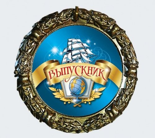 Медаль "Выпускник", 70 мм, металлическая, глобус, паруса фото 1