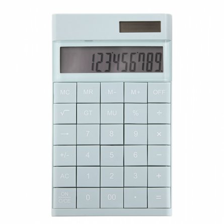 Калькулятор Alingar 12 разрядов, 172*100*18 мм, двойное питание, мятный, выдвижная подставка, батарея в комплекте фото 1