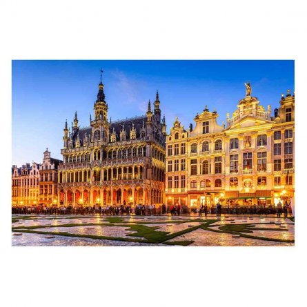 Картина по номерам Рыжий кот, 40х50 см, с акриловыми красками, холст, "Брюссель.Бельгия" фото 1