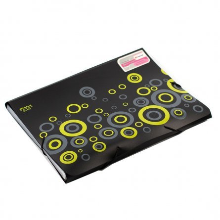 Папка-картотека на резинке Sahand, A4, "Black C", 328х235х32 мм, 600 мкм, 13 отделений, цветная, матовая фото 3