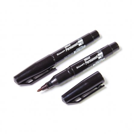 Маркер перманентный,мини,черный.Острый наконечник,ширина линии 1 мм