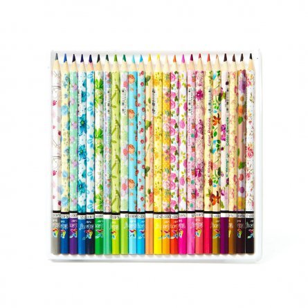 Цветные карандаши 24цвета, шестигран., деревян.,корпус, грифель 0,3см., картон., упаковка, европодве